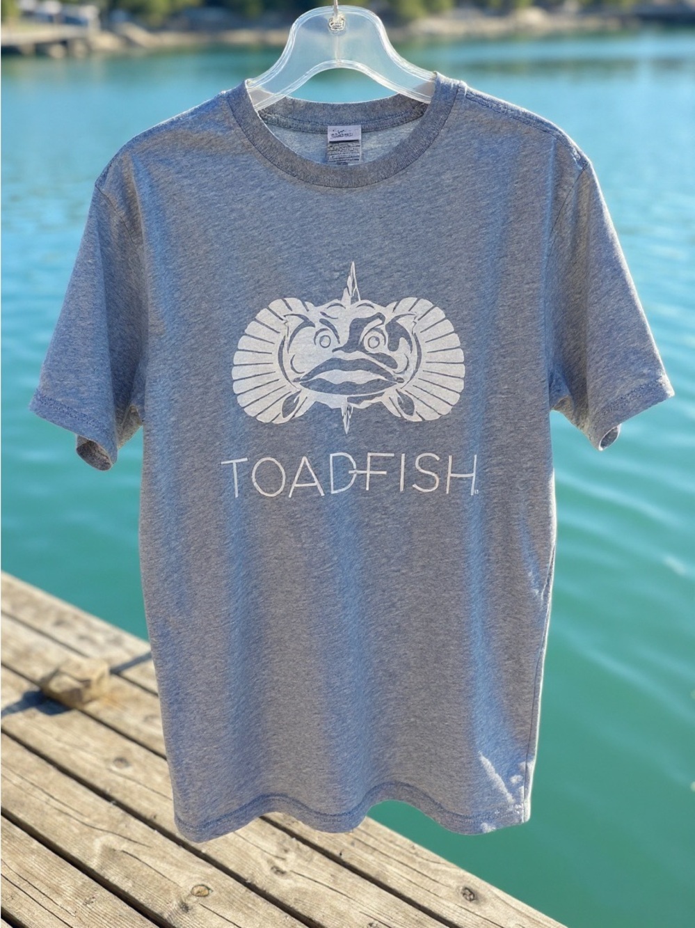 Toadfish Gray Logo Tee